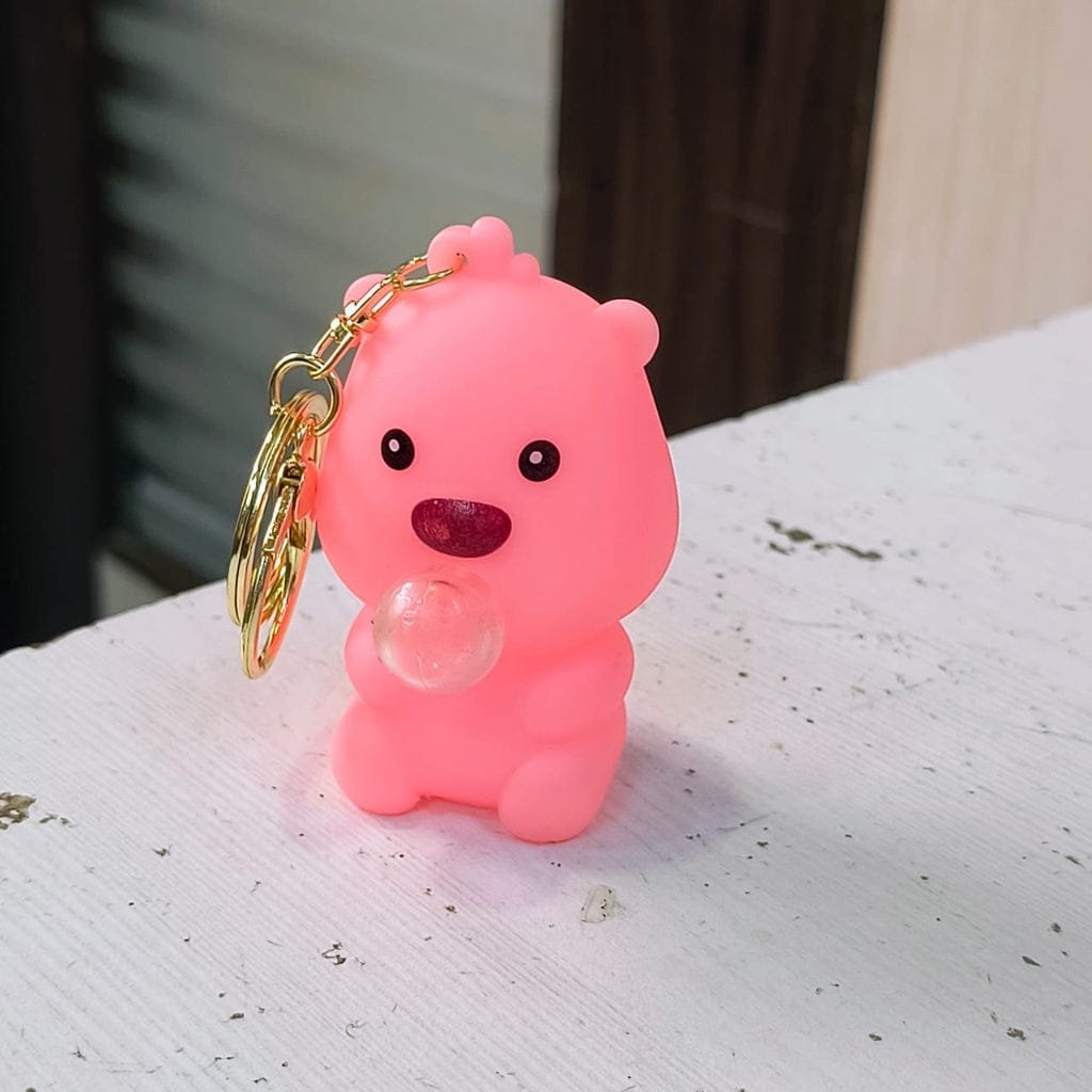 Silicone Cartoon Bubble-Blowing Keychains - Image 2