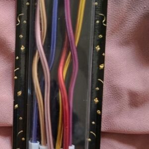 Twisted Shiny Birthday Candles [6Pcs]