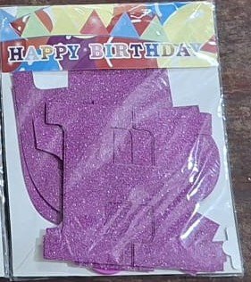 Happy Birthday Latter Banner